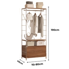 Tủ Quần Áo Gỗ Mở Gia Dụng, lắp ráp