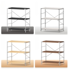 Kệ gỗ 3 TẦNG trang trí lắp ráp, cao cấp