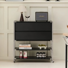 Tủ Lưu Trữ Kéo Đa Năng+Kệ Để Đồ Thông Minh (Black)