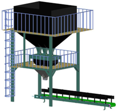 Cân đóng bao đơn (dạng bột, hạt, ..)