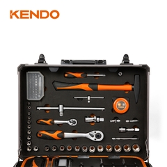Bộ dụng cụ vỏ nhôm 124 chi tiết Kendo - 90702