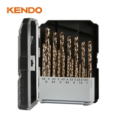 Bộ mũi khoan inox HSS-Co 19 cái (1.0- 10mm)Kendo - 11604134