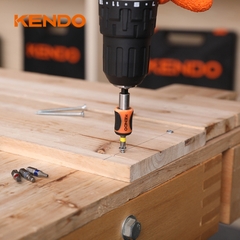 Bộ mũi vít nhiều màu kèm đầu nối bằng thép S2 32 chi tiết Kendo - 32203235