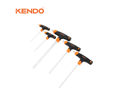 Bộ chìa khóa đầu lục giác tay cầm chữ T chất liệu thép CrV (5 cái/ bộ) Kendo - 20779