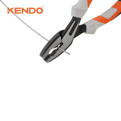 Kìm điện hạng nặng đòn bẩy trợ lực cao bằng thép CR-V 8 inch 210mm Kendo – 10136