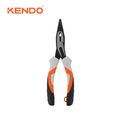 Kìm nhọn chuyên nghiệp đòn bẩy trợ lực cao bằng thép CR-V 8 inch 200mm Kendo – 10334
