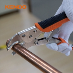 Kìm bấm hàm cong cán bọc nhựa Kendo