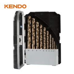 Bộ mũi khoan inox HSS-Co 10 cái (1- 10mm) Kendo - 11603934