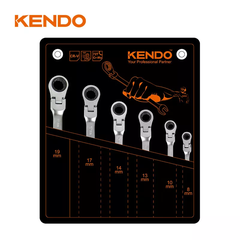 Bộ cờ lê kết hợp vòng miệng tự động Flex 6 cái Kendo - 15620