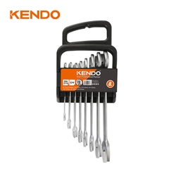 Bộ 8 cái cờ lê kết hợp 2 đầu miệng và miệng bằng thép CrV Kendo - 15747