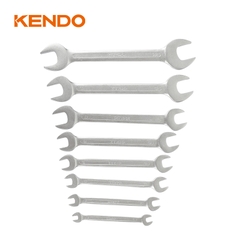 Bộ 8 cái cờ lê kết hợp 2 đầu miệng và miệng bằng thép CrV Kendo - 15747