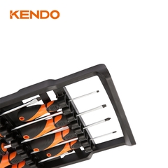 Bộ tua vít 9 cái với giá treo bằng nhựa Kendo - 20214