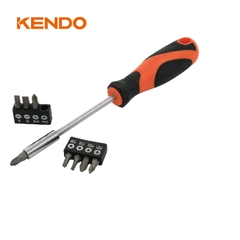Bộ tay vặn kèm đầu vít 9 chi tiết Kendo - 20236