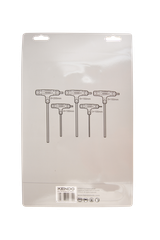 Bộ chìa khóa đầu lục giác tay cầm chữ T chất liệu thép CrV (5 cái/ bộ) Kendo - 20779