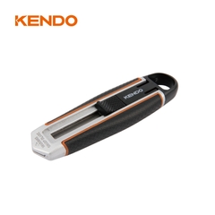 Dao rọc giấy 18mm lưỡi tự rút an toàn Kendo - 30923