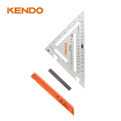 Thước nhôm tam giác đa chức năng kích thước 185mm x 260mm/ 7 inch Kendo - 35315