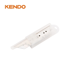 Lưỡi dao rọc giấy bằng thép SK5 loại tiêu chuẩn (10 cái/bộ) Kendo - 30656