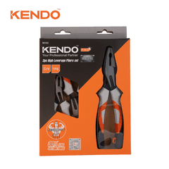 Bộ kìm 3 cái kìm đòn bẩy trợ lực (điện-cắt-nhọn) Kendo - 85122