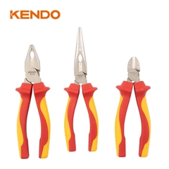 Bộ kìm cách điện 1000V 3 cái (kìm điện-cắt-nhọn) Kendo - 85134