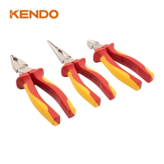 Bộ kìm cách điện 1000V 3 cái (kìm điện-cắt-nhọn) Kendo - 85134