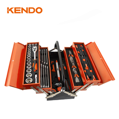 Bộ dụng cụ sửa chữa với 5 khay chứa 81 chi tiết Kendo - 90213