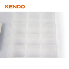 Hộp nhựa đựng vít 18 ngăn có thể tháo rời được kích thước 31 x 20 x 4.5 cm Kendo – 90225