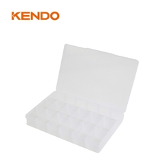 Hộp nhựa đựng vít 18 ngăn có thể tháo rời được kích thước 31 x 20 x 4.5 cm Kendo – 90225