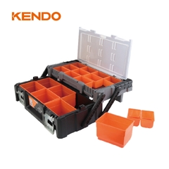 Hộp nhựa đựng dụng cụ nhiều ngăn kích thước 46 × 24 × 14.5cm Kendo – 90271