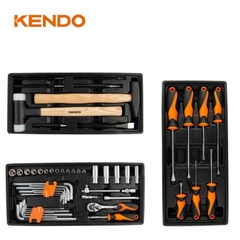 Bộ xe đẩy dụng cụ 6 ngăn kéo 170 chi tiết Kendo - 90345