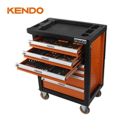 Bộ xe đẩy dụng cụ 7 ngăn kéo 197 chi tiết Kendo - 90342