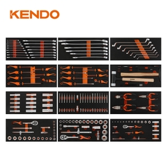 Bộ xe đẩy dụng cụ 7 ngăn kéo 197 chi tiết Kendo - 90342