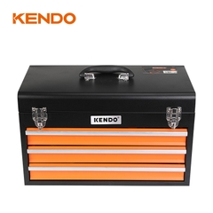 Bộ rương dụng cụ sửa chữa bằng kim loại có 3 ngăn kéo, 86 chi tiết Kendo - 90517