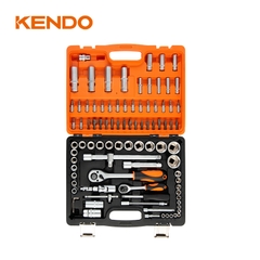 Bộ đầu tuýp kèm cần siết 94 chi tiết 1/4 inch và 1/2 inch Kendo - 90593