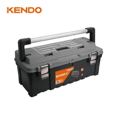 Hộp nhựa đựng dụng cụ có ngăn đựng vít bên trên kích thước 65.6 × 28.5 × 27 cm Kendo – 90273