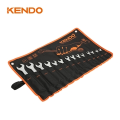 Bộ cờ lê 2 đầu vòng miệng bằng thép Cr-V 14 cái (6 - 24mm) Kendo - 15246
