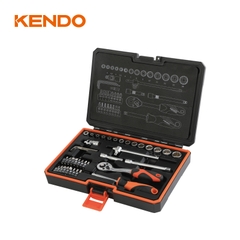 Bộ đầu tuýp và cần siết 1/4 inch 42 chi tiết Kendo - 90562