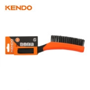 Bàn chải sợi thép 4x16 hàng tay cầm nhựa mềm kích thước 10 inch 250mm Kendo - 31301