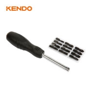 Bộ tua vít đóng xoay 13 chi tiết chất liệu thép S2 Kendo - 20021