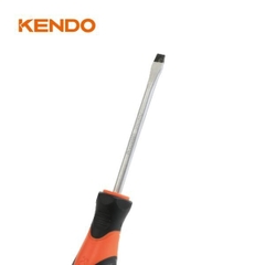 Tua vít dẹp bằng thép Cr-V tay cầm bọc cao su Kendo