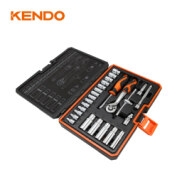 Bộ đầu tuýp và cần siết 1/4 inch 25 chi tiết Kendo - 90561