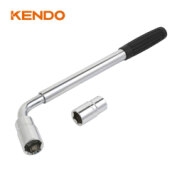 Bộ cần L kèm tuýp mở ốc lốp xe ô tô (17-19-21-23mm) Kendo - 18008