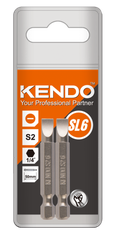 Mũi vít dẹp 1 đầu SL6 × 50mm (2 cái/bộ) Kendo - 21320605