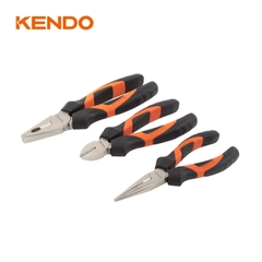 Bộ kìm 3 cái (kìm điện-cắt-nhọn) Kendo - 85101