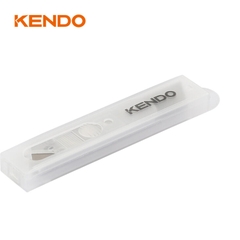 Lưỡi dao rọc giấy bằng thép SK5 chiều rộng 18mm (10 cái/bộ) Kendo - 30652