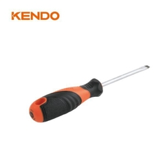 Tua vít dẹp bằng thép Cr-V tay cầm bọc cao su Kendo