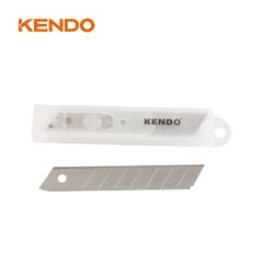 Lưỡi dao rọc giấy bằng thép SK5 chiều rộng 18mm (10 cái/bộ) Kendo - 30652
