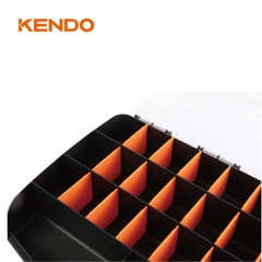 Hộp nhựa đựng đồ nghề 23 ngăn kích thước 38 x 31 x 7 cm Kendo – 90223