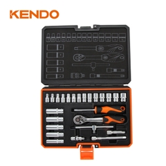 Bộ đầu tuýp và cần siết 1/4 inch 25 chi tiết Kendo - 90561