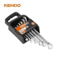 Bộ 6 cái cờ lê kết hợp vòng miệng bằng thép CrV (6-8-10-12-14-17mm) Kendo - 15412