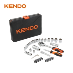Bộ dụng cụ sửa chữa 45 chi tiết 1/4 inch và 3/8 inch Kendo - 90591